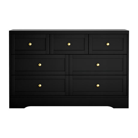 Renwick 7 Drawer Chest of Drawers, Black