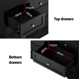 Renwick 7 Drawer Chest of Drawers, Black
