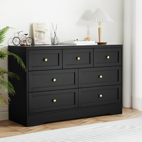Renwick 7 Drawer Chest of Drawers, Black