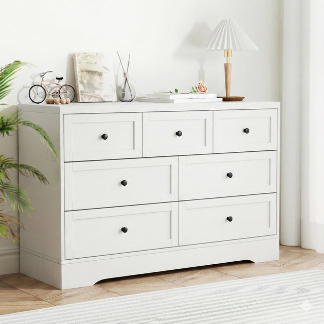 Renwick 7 Drawer Chest of Drawers, White