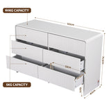 Berrima 6 Drawer Lowboy, Beige view 2