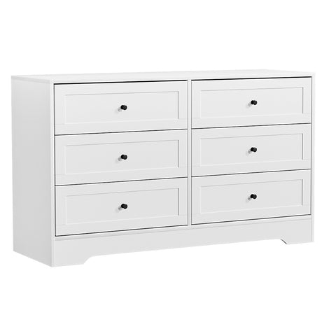 Mittagong 6 Drawer Lowboy, White view 2