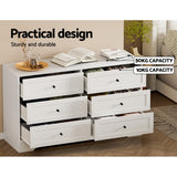 Mittagong 6 Drawer Lowboy, White view 6