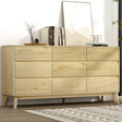 Kangaloon 9 Drawer Chest of Drawers, Pine