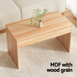 Artiss 100cm Rectangular Fluted Coffee Table — Allure Home Collections