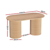 Badger Creek Oval Coffee Table, Pine