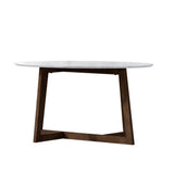Artiss Oval Marble Effect Coffee Table — Allure Home Collections