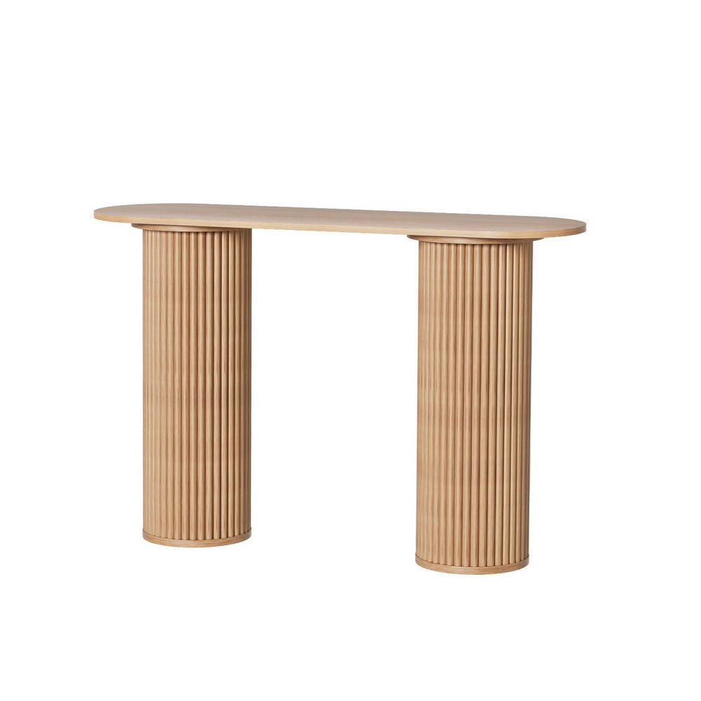Blake Oval Console Table - 115CM Pine