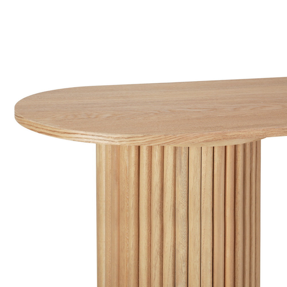 Blake Oval Console Table - 115CM Pine