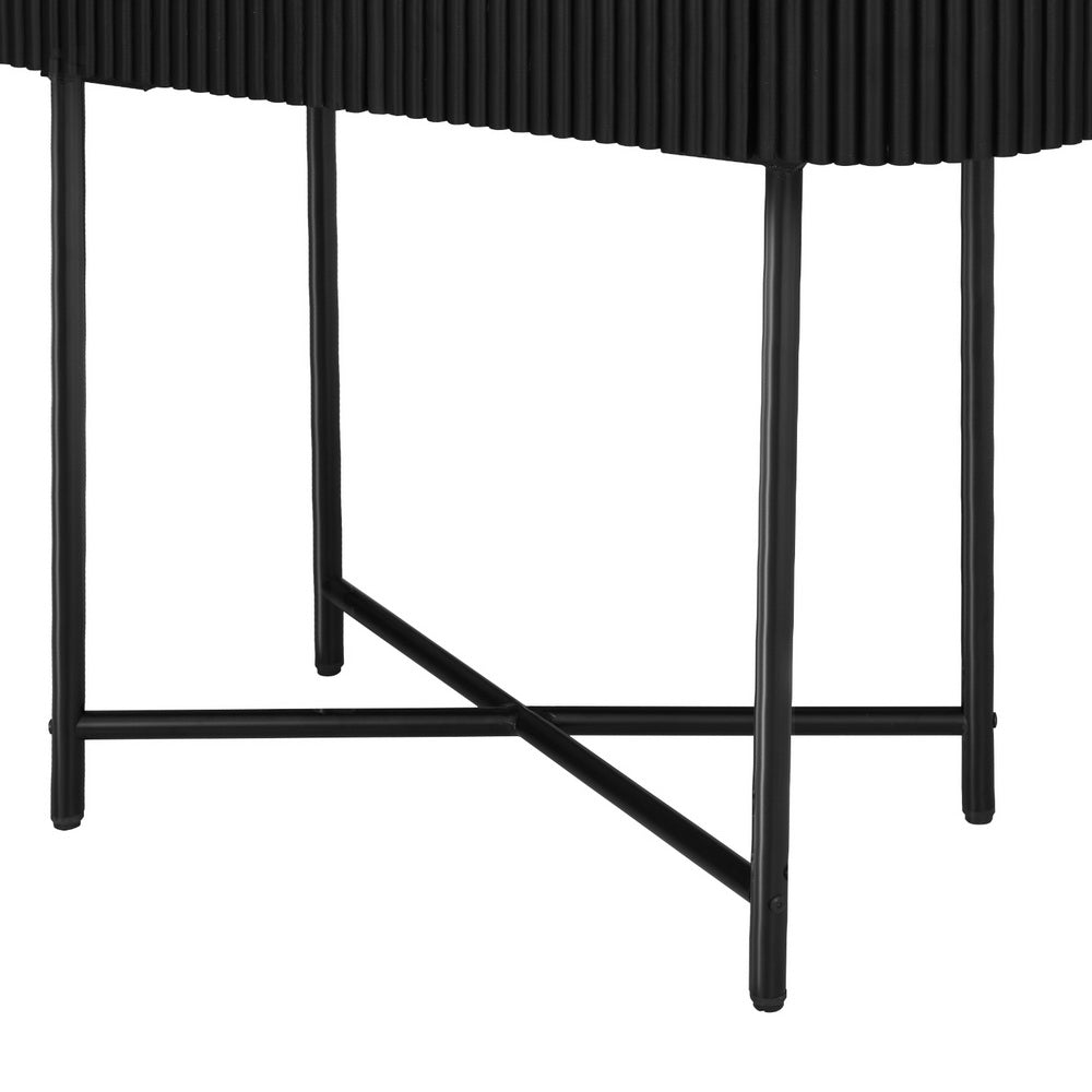 Artiss ROMEO 100cm Console Table with 2 Drawers — Paulownia Wood Reeded Front — Allure Home Collections