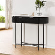 Artiss ROMEO 100cm Console Table with 2 Drawers — Paulownia Wood Reeded Front — Allure Home Collections