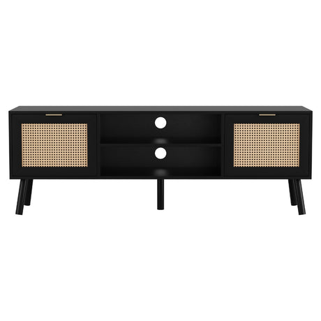 Artiss 150cm Elegant Black TV Unit with Storage — Allure Home Collections