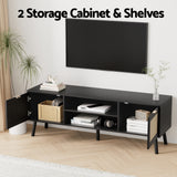 Artiss 150cm Elegant Black TV Unit with Storage — Allure Home Collections