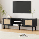 Artiss 150cm Elegant Black TV Unit with Storage — Allure Home Collections