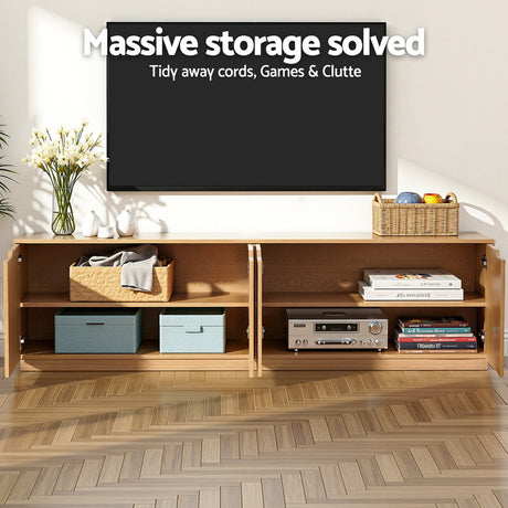 Artiss 180cm Pine TV Unit with Warm Paper Veneer Finish — Allure Home Collections