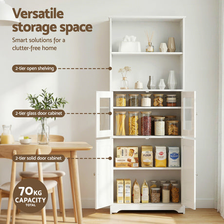 New Residence 2 Door Buffet Sideboard, White
