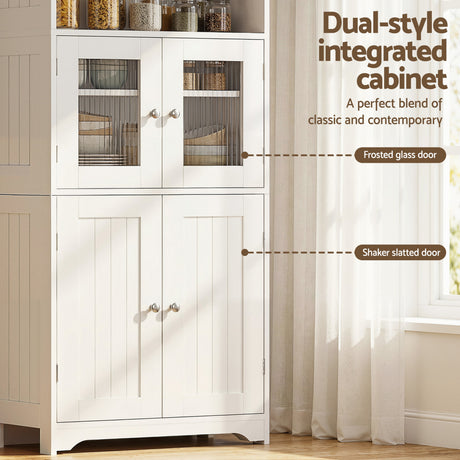 New Residence 2 Door Buffet Sideboard, White