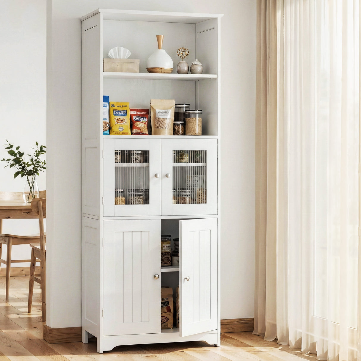 New Residence 2 Door Buffet Sideboard, White