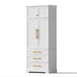 Curlwaa 2 Door 3 Drawer Buffet Sideboard, White