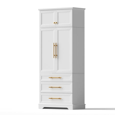 Curlwaa 2 Door 3 Drawer Buffet Sideboard, White