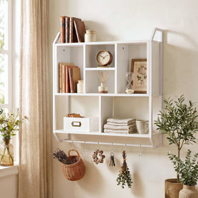 Kensington Floating Wall Shelf, White