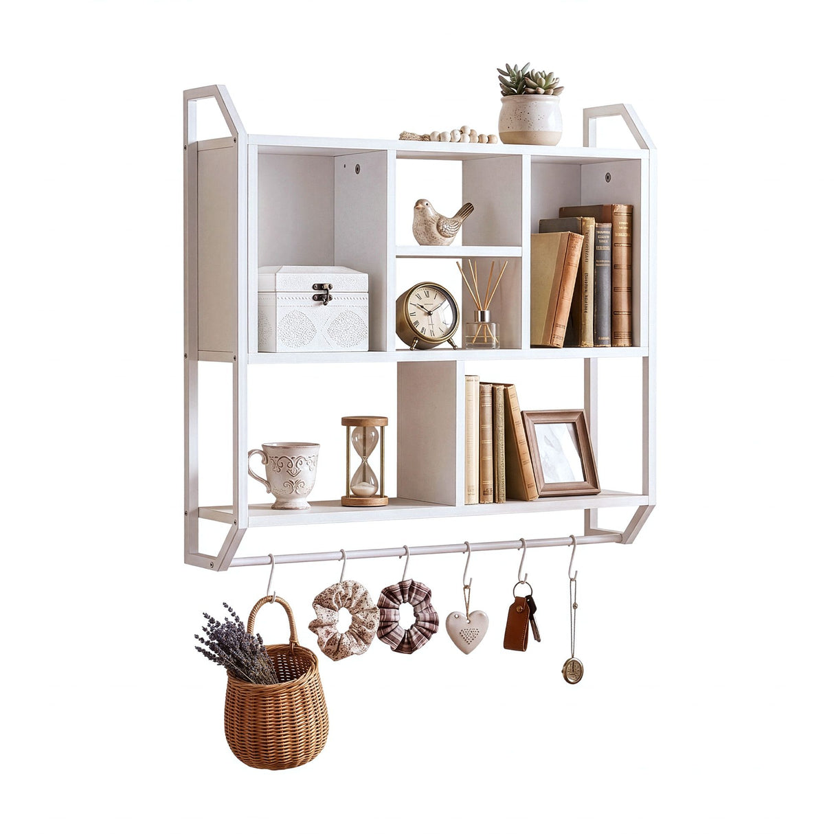 Kensington Floating Wall Shelf, White