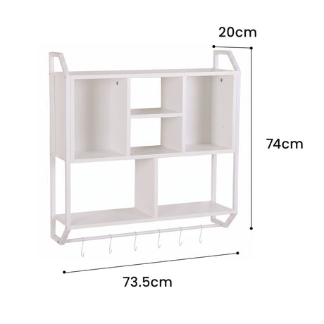 Kensington Floating Wall Shelf, White