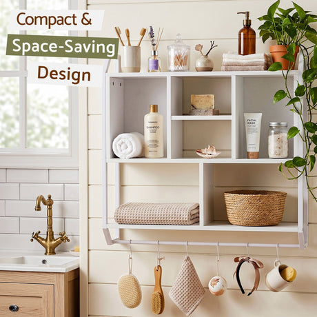 Kensington Floating Wall Shelf, White