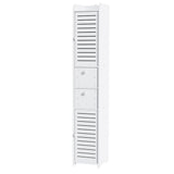 Nangwarry Slim Bathroom Tallboy, White 2pcs image 1