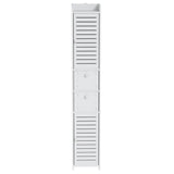 Nangwarry Slim Bathroom Tallboy, White 2pcs image 3