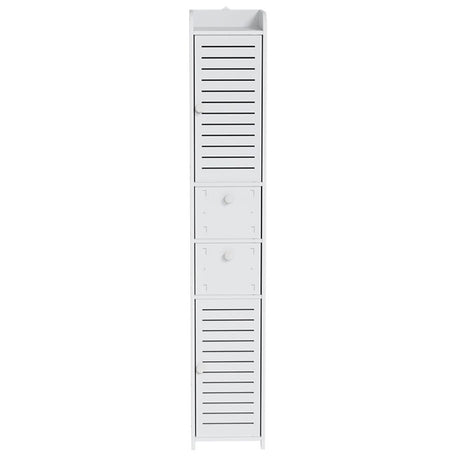 Nangwarry Slim Bathroom Tallboy, White 2pcs image 3