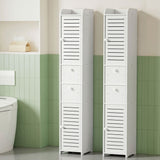 Nangwarry Slim Bathroom Tallboy, White 2pcs image 7