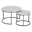 Artiss Marble Effect Nesting Coffee Table Set of 2 — Allure Home Collections
