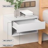 Artiss Floating Bedside Table Nightstand with Drawer in White — Allure Home Collections