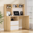 Artiss Computer Desk with Bookshelf and Drawer — Allure Home Collections