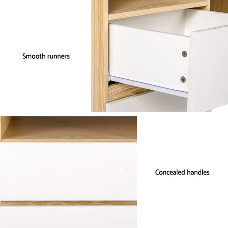 Artiss Computer Desk with Bookshelf and Drawer — Allure Home Collections