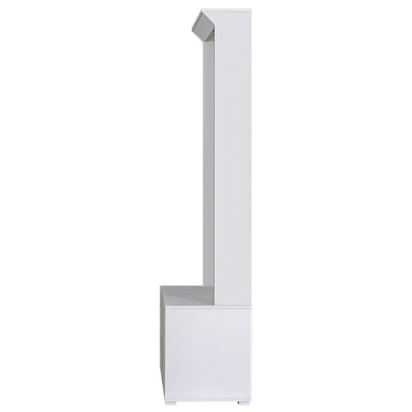 Lake Bolac Hall Tree Shoe Cabinet, White image 4