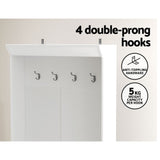 Lake Bolac Hall Tree Shoe Cabinet, White image 5