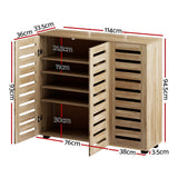 Artiss ALSTER 30-Pair Adjustable Shoe Rack Cabinet — Particleboard, Melamine — Allure Home Collections