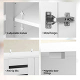 Fyans Creek 5 Tier Shoe Cabinet, White image 6
