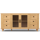 Pyap Buffet Sideboard, Pine and Black