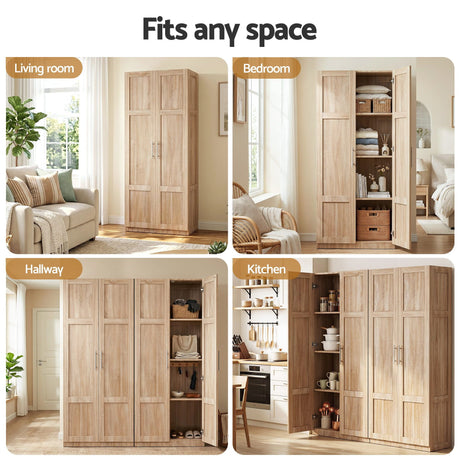 Renmark 2 Door Buffet Sideboard, Pine 2pcs