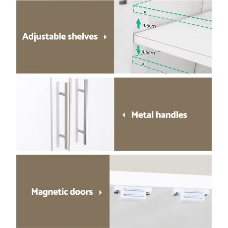 Elegant Two-Door Buffet Storage Cabinet