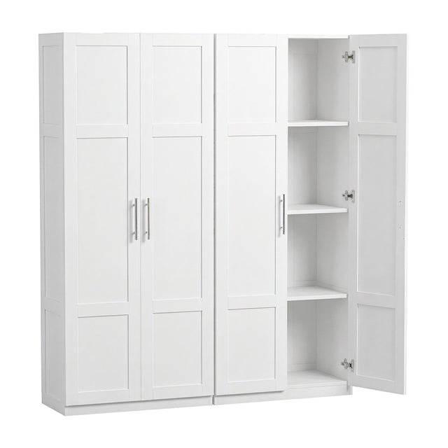 Renmark 2 Door Buffet Sideboard, White 2pcs