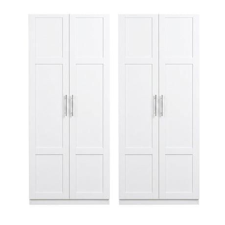 Renmark 2 Door Buffet Sideboard, White 2pcs