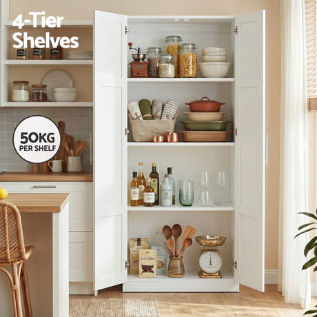 Renmark 2 Door Buffet Sideboard, White 2pcs