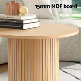 Artiss Round Fluted Coffee Table