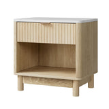 Artiss Bedside Table Nightstand with 1 Drawer and Open Shelf in Pine — Allure Home Collections