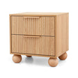 Dalwood 2 Drawer Bedside Table, Pine