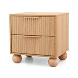 Dalwood 2 Drawer Bedside Table, Pine